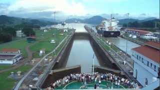 Panama Canal Full Transit in 5minutes Cruzando el Canal de Panama en 5 minutos [upl. by Kancler]