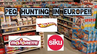 Siku Street ⚠️ Peg Hunting in Europe‼️Majorette Hot Wheels Diecast Cars 🧐 [upl. by Sorrows]