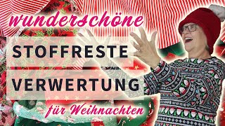 Wunderschöne Nähidee für Weihnachtsdeko aus Stoffresten für Anfänger 😯🆓 Freebie [upl. by Halyk]