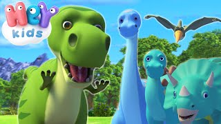 Dinosaurier barnsång för barn 🦖 Dinosaurier barnprogram på svenska  HeyKids Svenska [upl. by Adair]