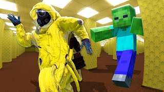 MINECRAFT Zombies Invade the Backrooms  Bonelab VR Mods [upl. by Howell173]