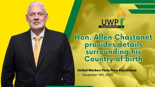 Hon Allen Chastanet provides details surrounding his country of birth [upl. by Ahselak247]