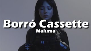 Maluma  Borro Cassette LetraLyrics [upl. by Gruber]