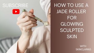 How to use a jade roller for glowing sculpted skinjaderoller clearskinsecrets skincare [upl. by Wandy]