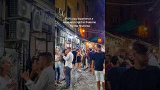 Vucciria market at night is amazing Must visit in PalermoItaly 🇮🇹 travel Italy sicily palermo [upl. by Trin]