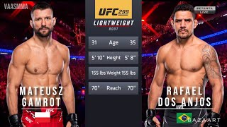 MATEUSZ GAMROT VS RAFAEL DOS ANJOS FULL FIGHT UFC 299 [upl. by Dammahom]