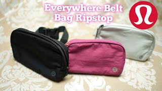 Lululemon Everywhere Belt Bag Ripstop 1L amp Mini Review [upl. by Pennie]