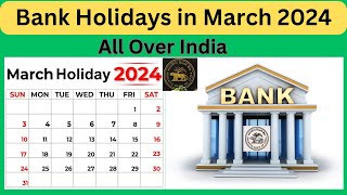 Bank Holidays in March 2024 bankholidayinmar2024 2024bankholidays advayainfo [upl. by Enirolf]