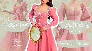 Bustier Dress with Long Sleeve  Teuta Matoshi Inspired [upl. by Eldredge257]