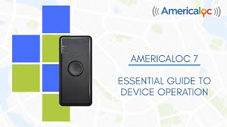 Americaloc 7 Essential guide to device operation [upl. by Adila]