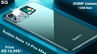 Redmi note 13 pro max  8000mAh Battery 250MP Camera12GB Ram1TB Rom Ultra HDSpecs Get a Website [upl. by Enimrej267]