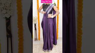 DRAPE YOUR PARTYWEAR SAREE WITHOUT PETTICOATday38365sareedrapings fashion [upl. by Un]