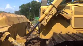 Tigercat L830C is broke down amp John Deere dozer hard pushing [upl. by Mozza]