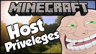 Minecraft Trolling A Weird 9 Year Old 5 Host Privilege Troll [upl. by Ezarras]