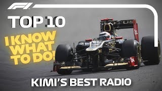 Top 10 Moments of Radio Raikkonen Kimis Best Team Radio Messages [upl. by Hedgcock]