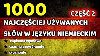 1000 Najczęściej używanych słów w języku niemieckim część 2 [upl. by Sperling]