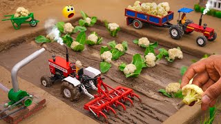 diy mini tractor making agriculture cultivator machinery for cauliflower farming sanocreator [upl. by Uwton]