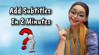 How to Add Subtitles in YouTube Video FOR FREE😮🔥  How to Add Subtitles to Video  ​⁠ItsHamna774 [upl. by Eninahs]