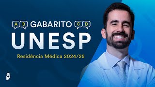 Gabarito UNESP Residência Médica 202425  Correção de Prova Ao Vivo [upl. by Ennovoj959]