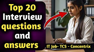 Top interview questions and answers  IT sector Job preparation  interviewquestions [upl. by Biebel]