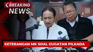 BREAKING NEWS  Keterangan Ketua MK Suhartoyo soal Gugatan Pilkada 2024 [upl. by Nell]