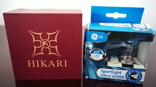 HIKARI Darkenex LED vs GE Sportlight Ultra 4200K [upl. by Novahs]