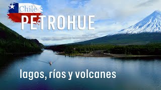 Paisajes cercanos a Petrohue desde un dron lagos ríos y volcanes 4K [upl. by Chamberlain]