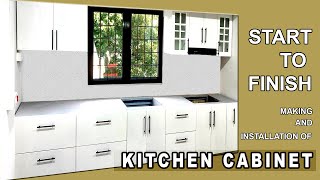 Complete Kitchen Cabinet Build amp Installation [upl. by Ajssatan]