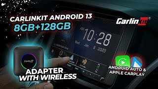 NEW Carlinkit Android 13 8128GB AI BOX Adapter with wireless Apple Carplay Android Auto [upl. by Albion577]