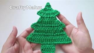 CROCHET TUTORIAL ♥ ÁRBOL DE NAVIDAD A CROCHET PASO A PASO  Adornos Navideños [upl. by Rosalie]