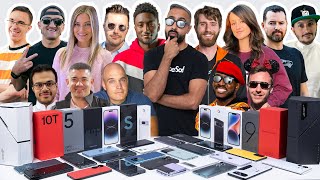 Which SMARTPHONES Do We Actually Use 202223 YOUTUBER Edition ft MKBHD Linus Tech Tips  More [upl. by Niltag860]