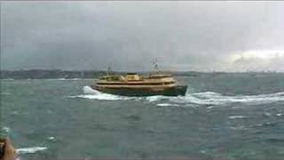 Manly Ferry Crossing Sydney Heads in Big Seas [upl. by Magdalene]