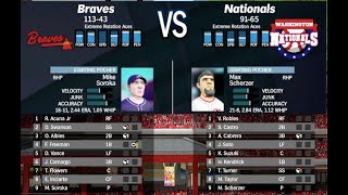 Super Mega Baseball 3 Franchise  Atlanta Braves  Game 1 at Washington Ep 157 [upl. by Ssor]