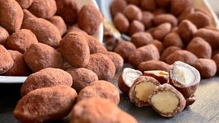 اللوز بريستيج مقرمش بالشكلاط amandes enrobées de chocolat 🍫 [upl. by Constantine]