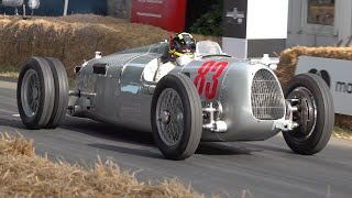 1936 Auto Union Audi Type C V16 Engine  Brutal SOUNDS  Goodwood Festival of Speed [upl. by Adnical797]