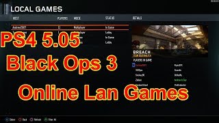 PS4 505  LAN Games Online  Black Ops 3  GameDLC Download [upl. by Wunder639]