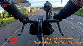 Rusty tests his new Specialized Dry Tech Fenders [upl. by Nelyak]