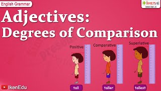 Adjectives Degrees of Comparison  English Grammar  iken  ikenedu  ikenApp [upl. by Trojan]