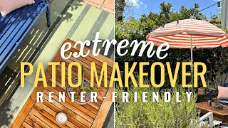 DIY Backyard Patio Makeover on a Budget 🏡🪴 EASY Outdoor Living Space Ideas [upl. by Laira501]