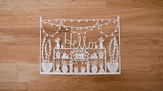 PAPER CUTTING Introduction to Paper Cutting with Grace Hart  Part 1 [upl. by Rolyat517]