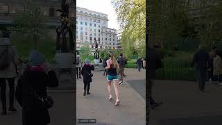 Hyde Park Corner to Buckingham Palace Evening Walk  London Lens Walking Tour 4K Short 29 [upl. by Vania]