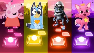 Peppa Pig Exe 🆚 Bluey Exe 🆚 Crazy Frog Exe 🆚 Pinkfong Exe  Who is Win 🏅🎯 exe fnf [upl. by Icyak75]