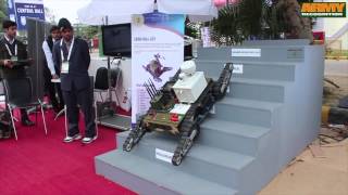 CBRN Chemical Biological Radiological Nuclear Mini UGV Unmanned Ground Vehicle India Defexpo 2014 [upl. by Jallier362]