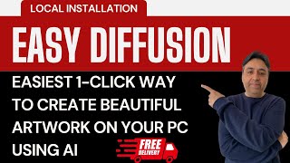 Easiest 1click way to create beautiful artwork on your PC using AI  EasyDiffusion [upl. by Samalla]