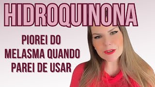 Parei de usar hidroquinona e minha mancha escureceuVitacid Plus Suavicid Hormoskin efeito rebote [upl. by Eesdnil]