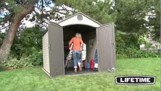 Lifetime 8 x 10 Foot Outdoor Storage Shed Model 6405 [upl. by Leisam]