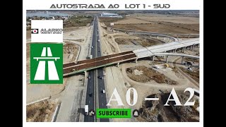 Autostrada A0  Nod cu A2  LOT 1 27 Octombrie 2023  a0 autostrada dji Aerial 600subs 4k new [upl. by Netsew]