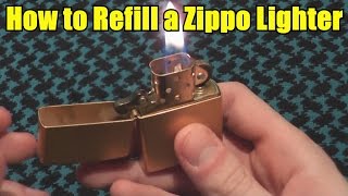 How to Refill a Zippo Lighter [upl. by Wilson]