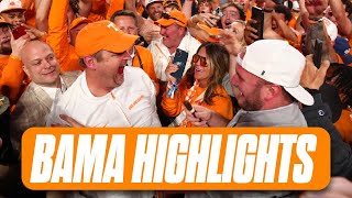 Tennessee Football Highlights Vols upset Alabama 2417  OnField Celebrations [upl. by Trista]