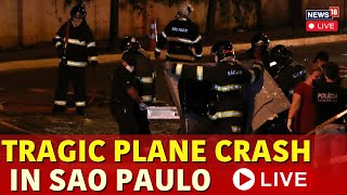 Brazil Plane Crash LIVE  Tragic Plane Crash in Vinhedo Shakes Brazil  Brazil News  News18  N18G [upl. by Yesiad]